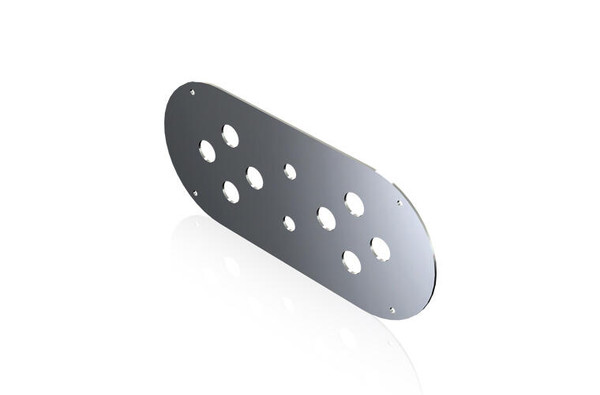 ABOVE DOOR DOME LIGHT PLATE W/ 8 MINI WATERMELON LIGHT HOLES & 2 SWITCH HOLES