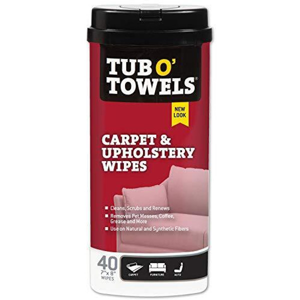 Tub O' Towels Heavy Duty Carpet & Upholstery Wipes (40-Count)