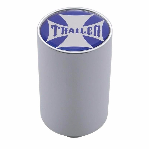 Trailer Air Valve Knob Maltese Cross, Blue