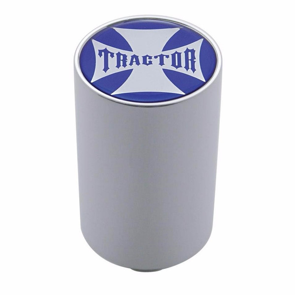 Tractor Air Valve Knob Maltese Cross, Blue