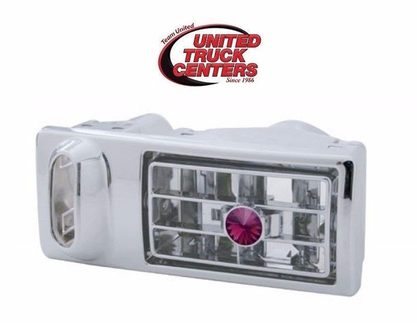 Chrome Plastic A/C heater vent (Purple Diamond) Driver Side - KW (2002-2005)