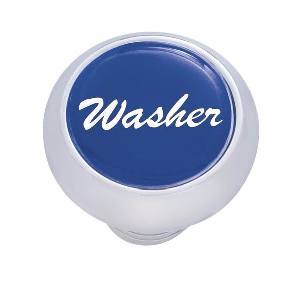 Small Deluxe Washer Dash Knob - (Blue) Peterbilt  Freightliner Kenworth