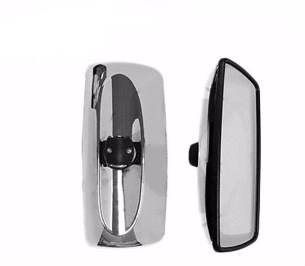 Aerodynamic 8x17 Chrome Heated Mirror, Universal Fit for Semi Trucks