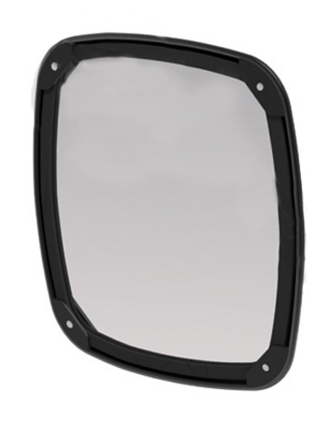 Convex Black Heated Mirror Head, Universal Fit