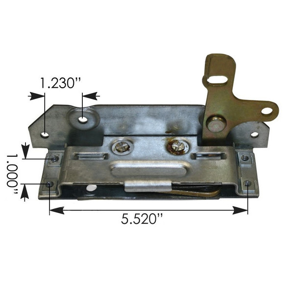 PETERBILT DOOR LATCH - 359 370 MODELS (2005 & EARLIER) DRIVER SIDE