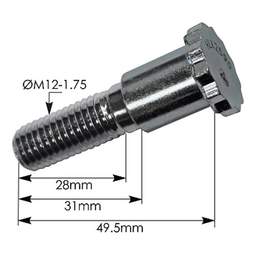 Door Striker CH613 Mack LH/RH, Striker Bolt, P/N 84168159