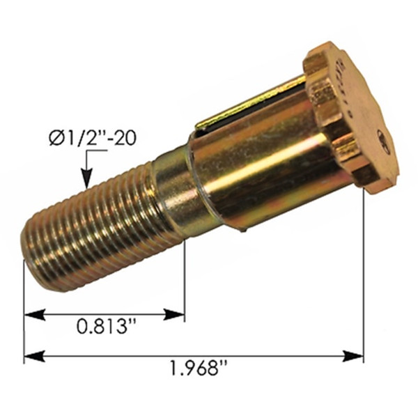 VOLVO DOOR STRIKER PIN LH/RH, Striker Bolt, MODELS AC/WA/WC/WG/WI