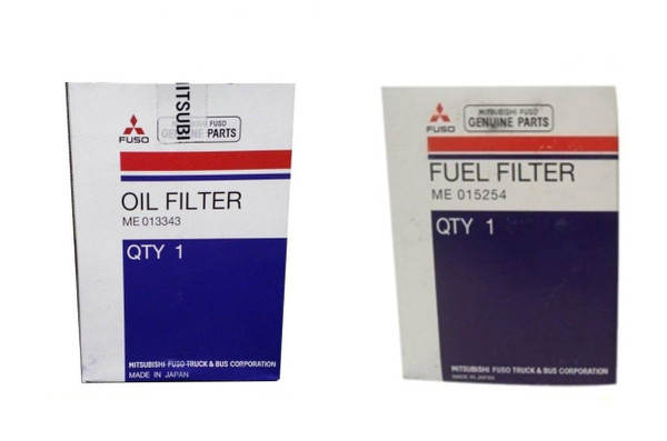 MITSUBISHI FUSO FUEL & OIL FILTER KIT FE/FG 1992-2004 ME013343 & ME015254