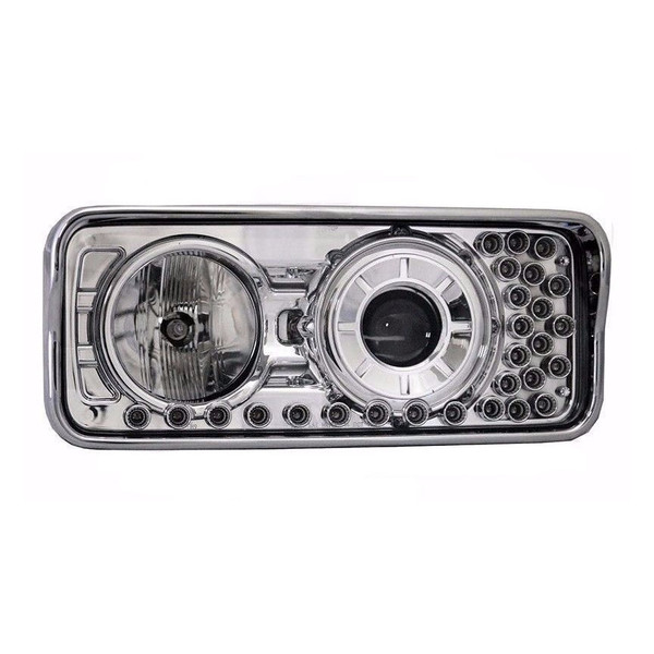 Chrome Projector Headlight for FREIGHTLINER CLASSIC, CLASSIC XL, Passenger Side