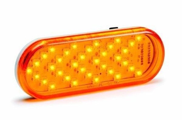 6" Oval LED Sequential Amber Arrow Turn Signal 