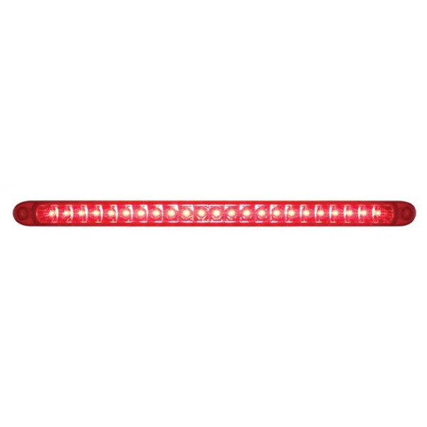 23 LED (17-1/"4) Stop, Turn & Tail Light Bar - RED LED w/ RED Lens