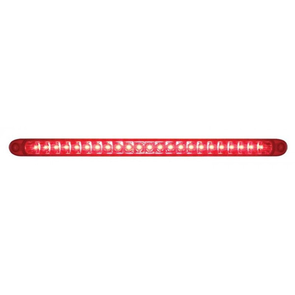 23 LED (17-1/"4) Stop, Turn & Tail Light Bar - RED LED w/ RED Lens