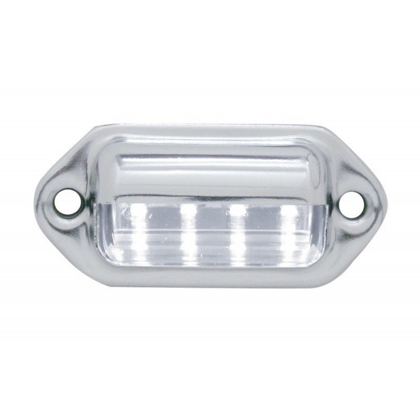 License Plate Light (White) 4 LED - Metal Housing 