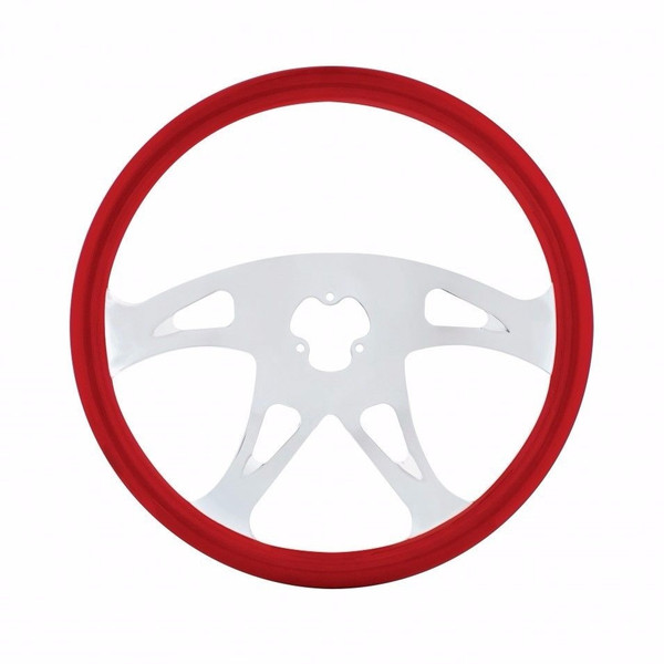 18" Boss steering wheel for Peterbilt, Kenworth, Freightliner, International Trucks, Red