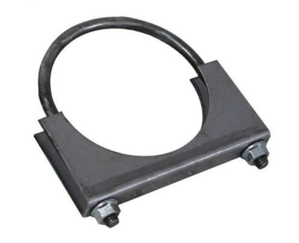 4" Exhaust Saddle Clamp (Zinc Plated) Standard Steel - 4 inch