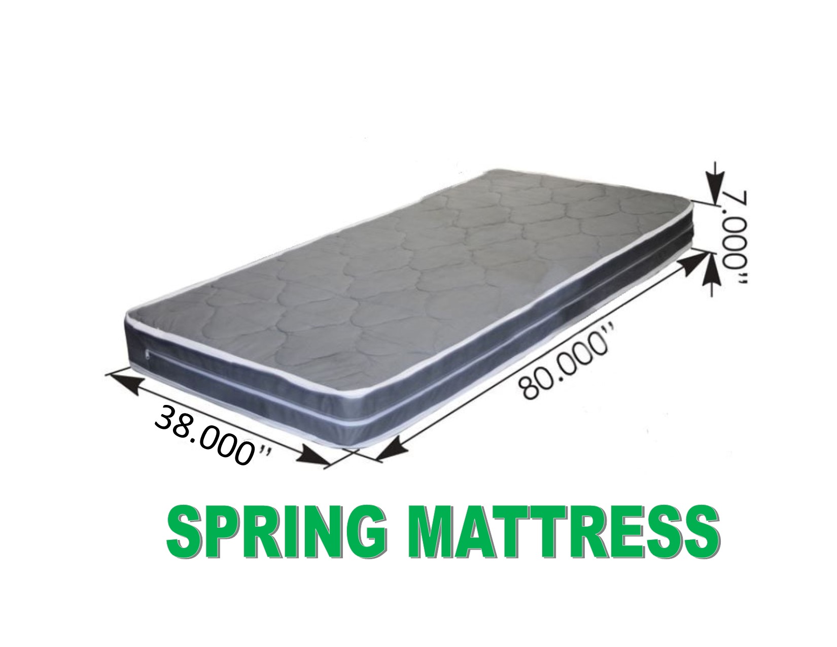 SPRING MATTRESS (38" x 80" x 7")Semi Truck Sleeper Cab Bed RV UATPARTS