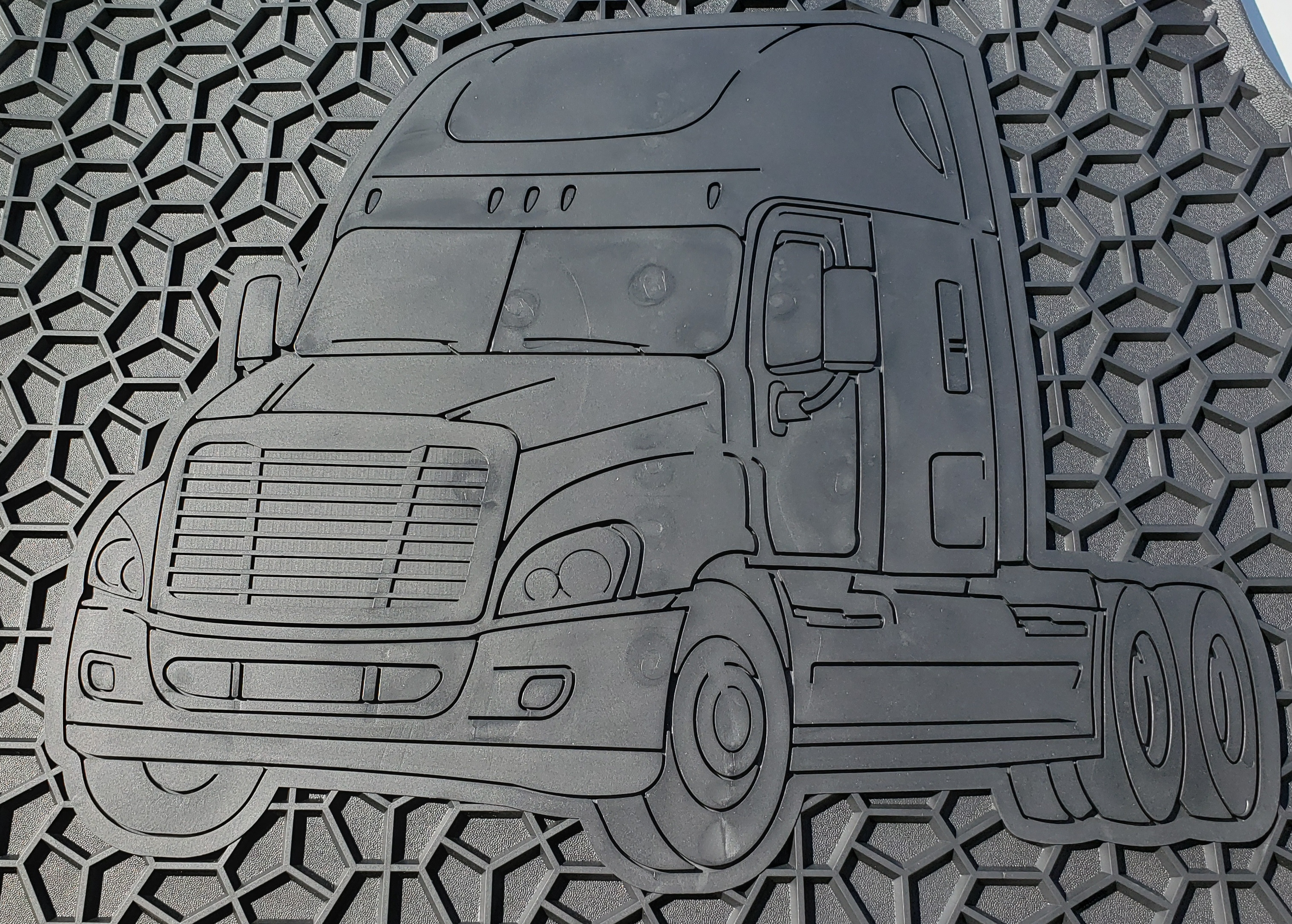Freightliner Floor Mat Set Century Columbia Black 2 Pcs