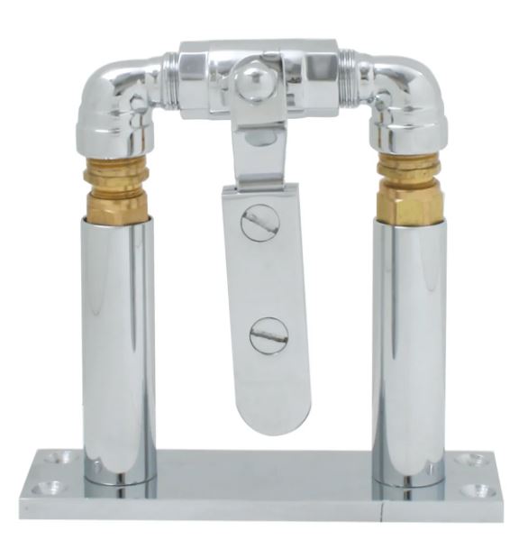 Chrome Air Valve Lever Set 9" Stand Air Horn Sound & Pitch Regulator