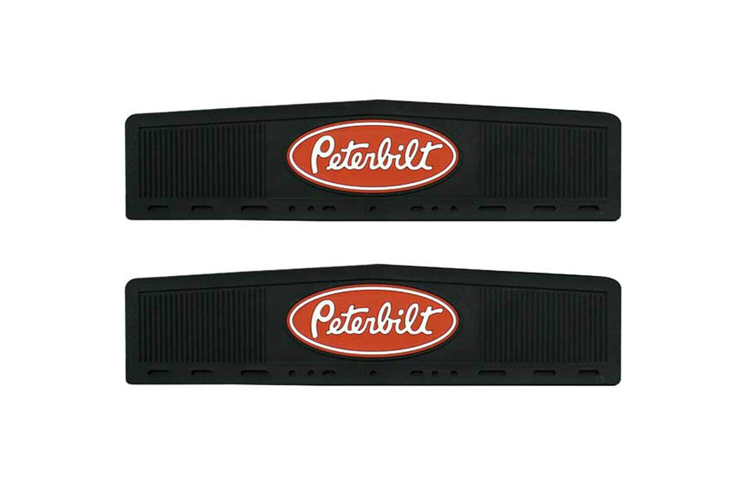 Quarter Fender Mud Flap extensions 6x24 (Pair) Peterbilt Logo UATPARTS