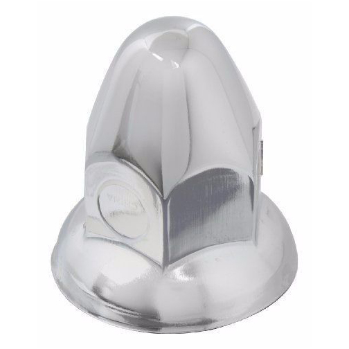 Steel Chrome Bullet PushOn Nut Cover with Flange 30 PCS (33mm