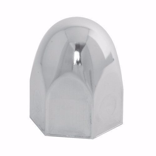 Steel Chrome Bullet PushOn Nut Cover with Flange 30 PCS (33mm