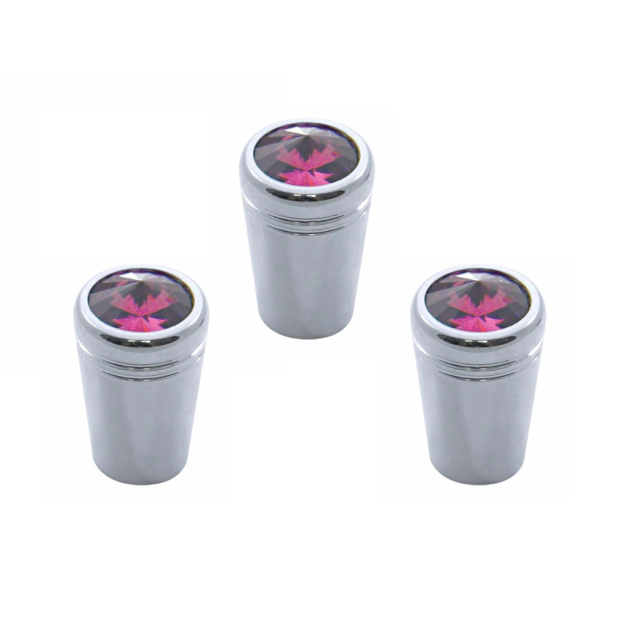 Toggle Switch extensions for Peterbilt, Mini Purple Jewel Chrome