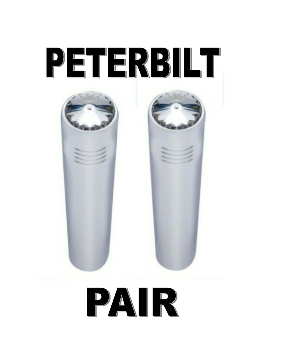 Toggle Switch Extensions Long Chrome Green Diamond (PAIR) PETERBILT