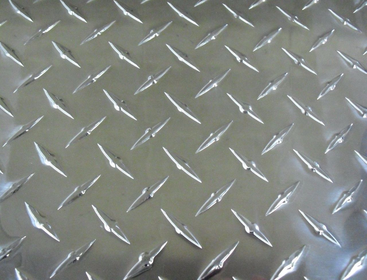 60" x 34 1/2" Aluminum Diamond Deck Plate with Reinforced Beams UATPARTS