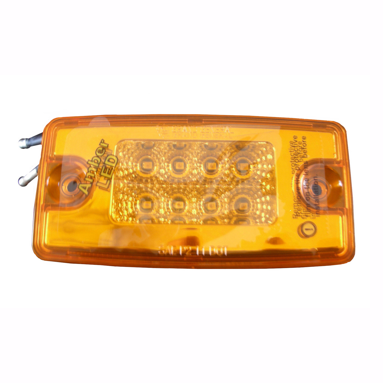 Freightliner Roof Cab Clearance Marker Lights, Amber LED Amber Lens