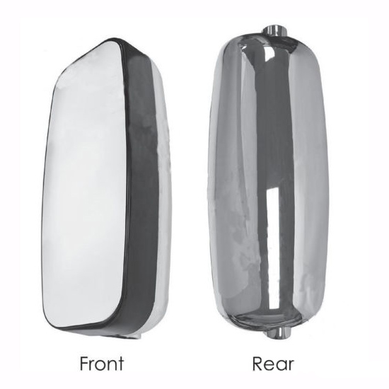UNIVERSAL FIT SEMI TRUCKS HEATED AERODYNAMIC 8x17 CHROME MIRROR Mirrors