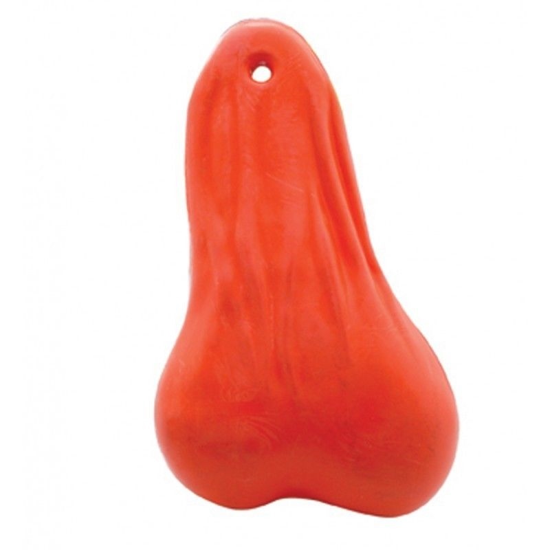 Zeal Svække Labe 8" Bull Nuts - Big Rig Dangler Balls - Red - UATPARTS