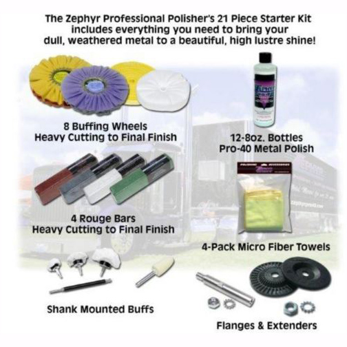 Zephyr (21 Piece) Professional Buffing Kit UATPARTS