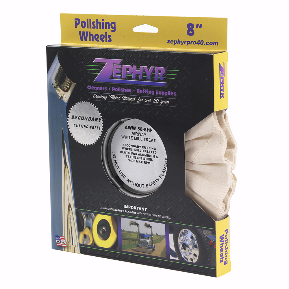 Zephyr Airway White Mill Treat (Untreated) Polishing Wheel AWW 588HF