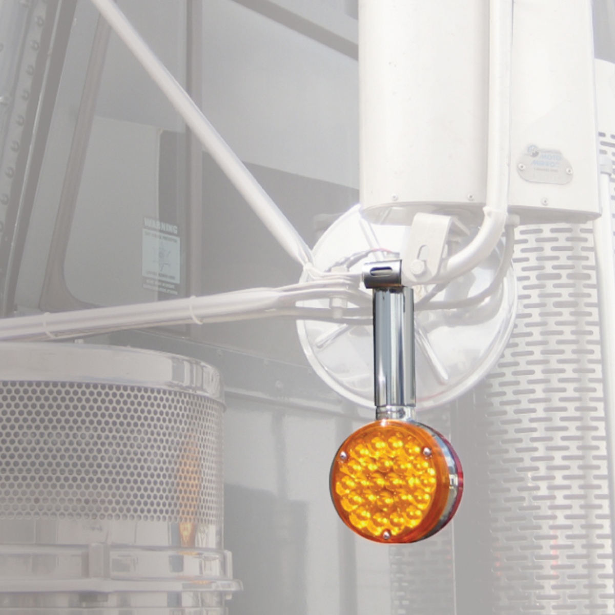 3" Turn Signal Extension Brackets (PAIR) Chrome Aluminum UATPARTS