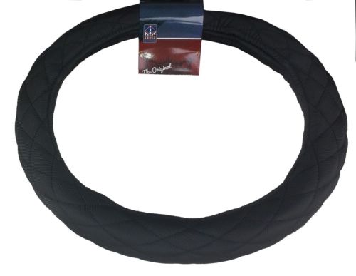 18" Diamond Cushion Black Steering Wheel Cover for Peterbilt Freightliner Semi Truck