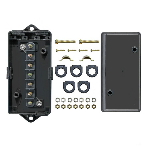 Trailer Wiring Electrical Junction Box 7pole Terminal Weatherproof