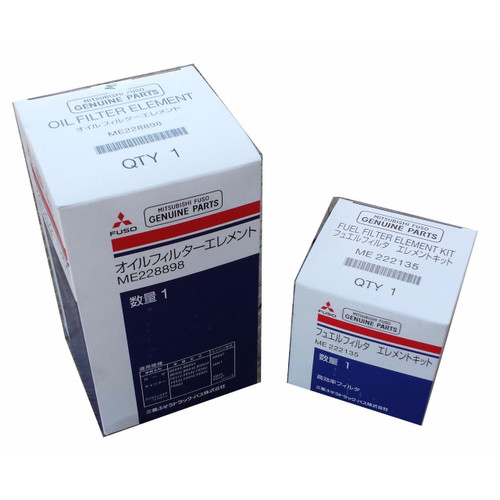 メル Mitsubishi Fuso Oil & Fuel Filter Kit, ME228898 & ME222135