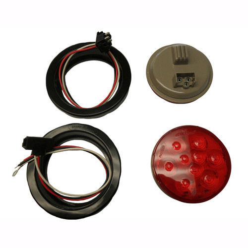 9 LED 4 Round Truck Trailer Brake Stop Turn Tail Lights 9 LED 4 Round Truck Trailer Brake Stop Turn Tail Lights