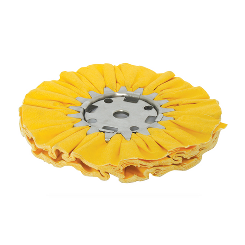 treated airway buffing wheel yellow 5/8