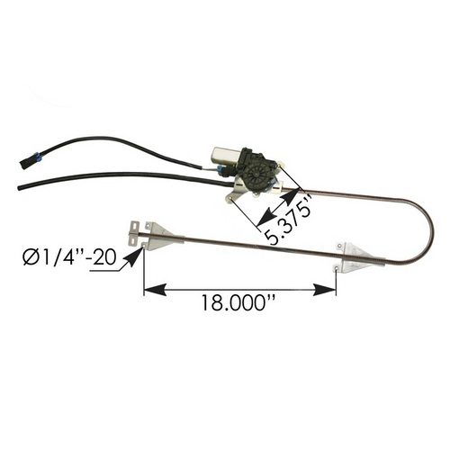 Kenworth Power Window Regulator, Driver Side L/H R216013 UATPARTS