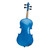 New 4/4 Acoustic Violin Case Bow Rosin Dark Blue