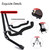 A Frame Folding Guitar Stand Floor Solid Tripod Guitars Stands with 3 Metal Legs Adjustable for Electric Acoustic Guitar Music Stands