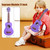 Soprano Ukulele Purple 21 inch High Gloss Basswood Mini Kids Guitar Hawaiian Ukeleles Instrument Kit with Ukalalee Bag Tuner Pack Book for Beginner Toddler Starter Adults