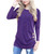 Women's Tunic Casual Long Sleeve Round Neck Loose Tunic T Shirt Blouse Tops