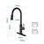 Single Handle Pull Down Kitchen Faucet with Dual Function Sprayhead