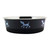 Stainless Steel Pet Bowl with Anti Skid Rubber Base and Dog Design, Gray and Black