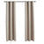 Blackout Curtains with Rings 2 pcs Beige 37"x95" Fabric