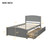 Twin size Platform Bed with Two Drawers