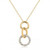 Goldtone Triplet Hooplet Pendant