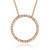 Rose Gold Tone Swarovski Elements Eternity Necklace